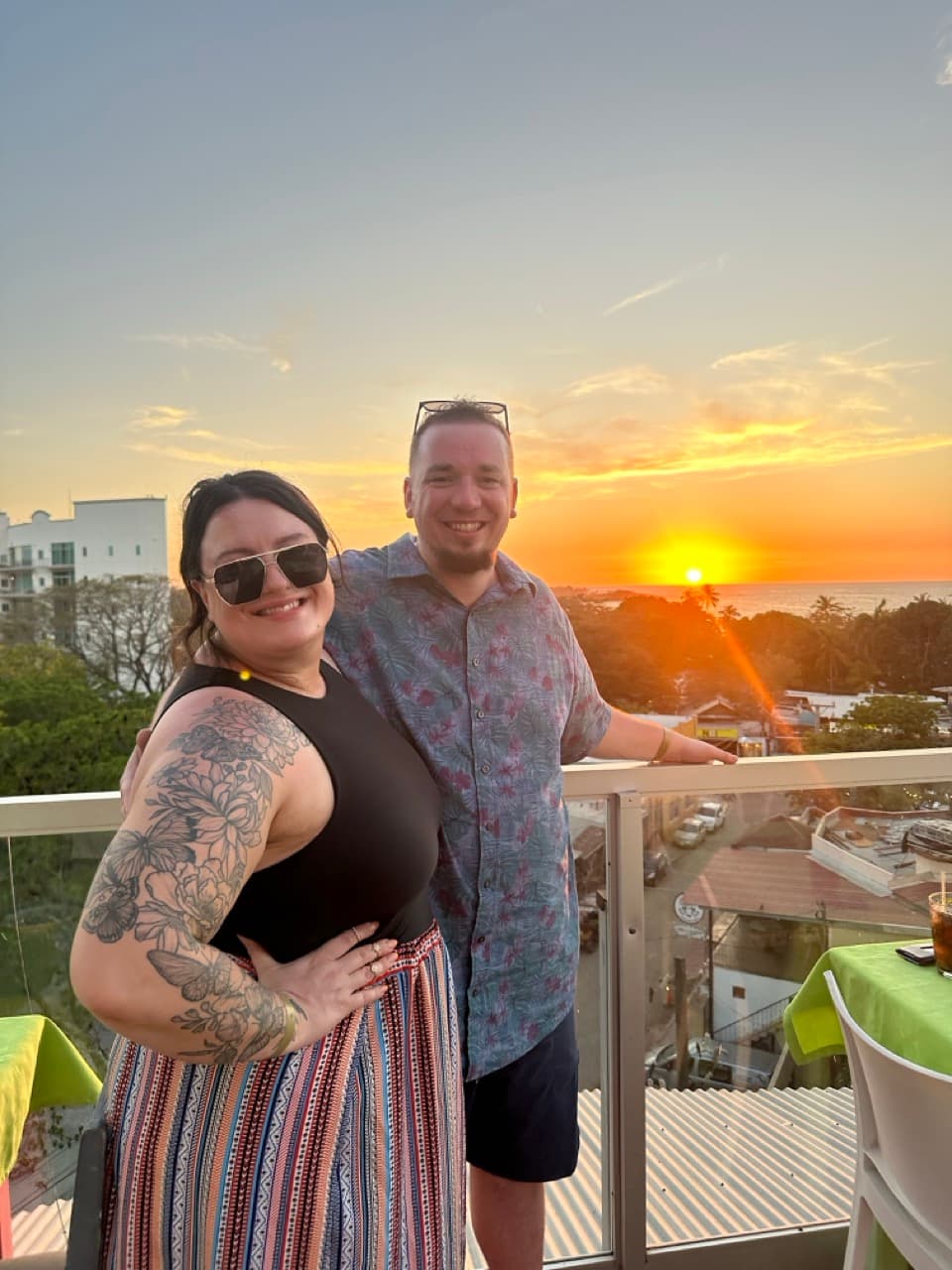 Julie and Daniel at sunset