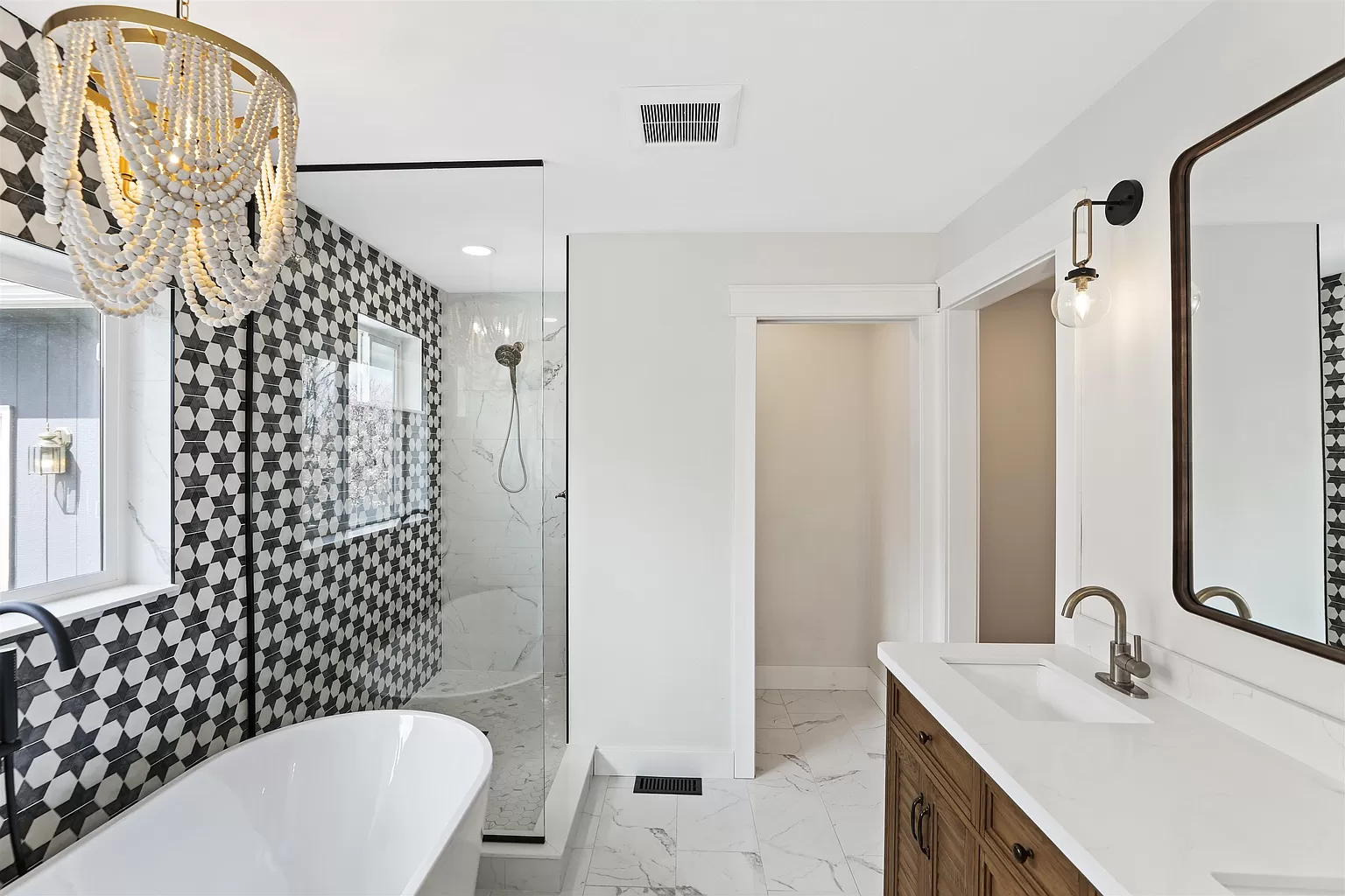 Sparkling clean bathroom